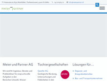 Tablet Screenshot of meierpartner.ch